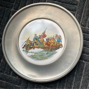 Washington Crossing The Delaware Metal Plate